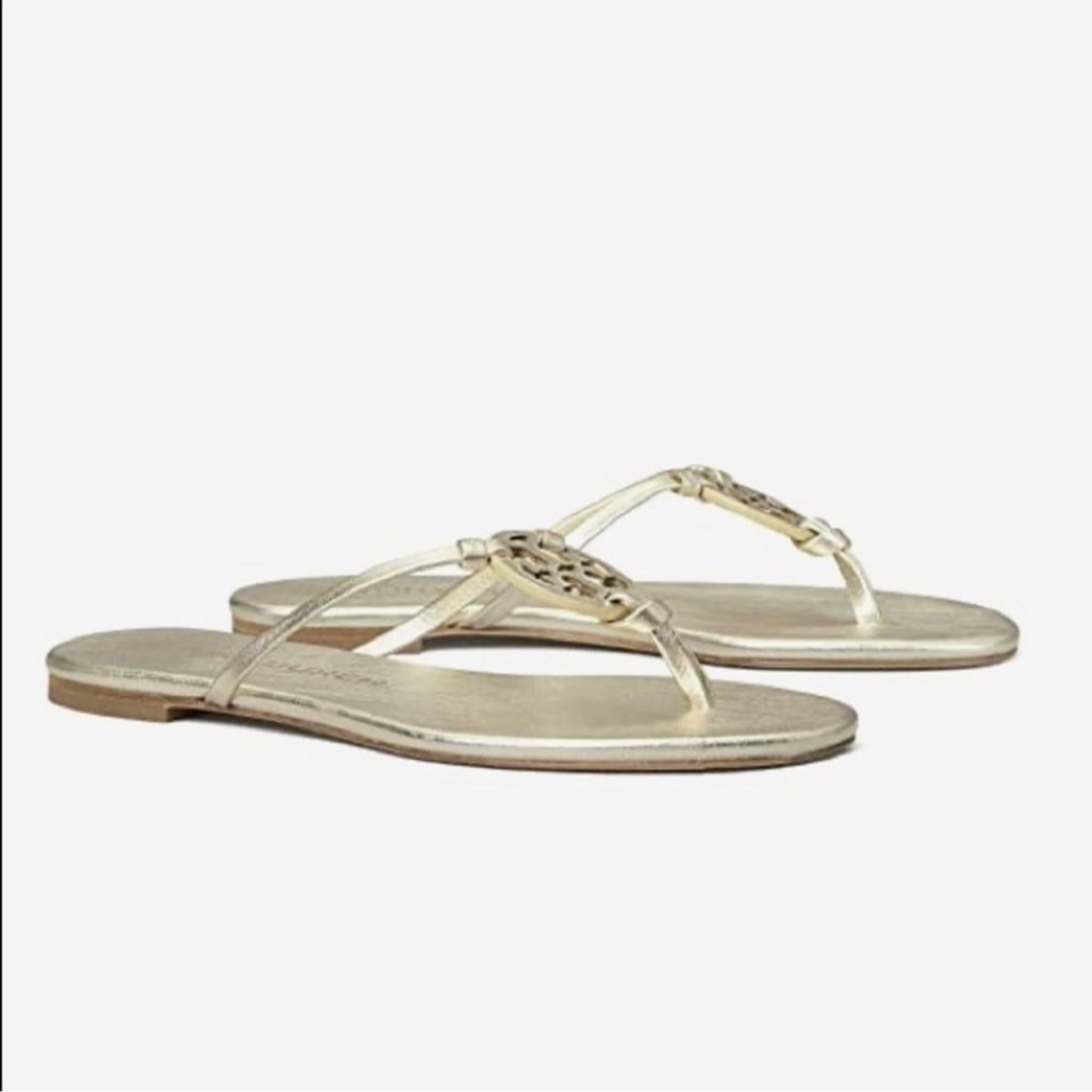 Tory Burch Miller Knotted Sandal in Gold Size 8 vacation beach resort wear